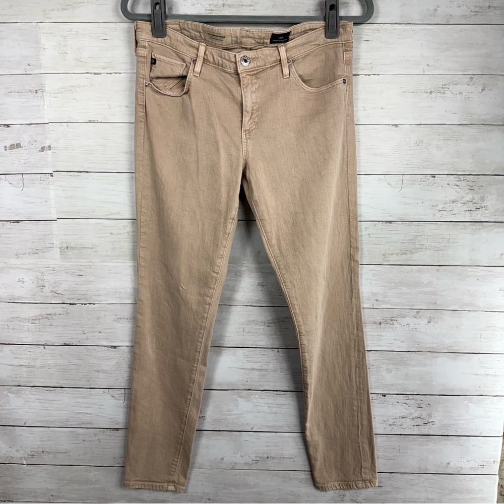 AG Adriano Goldschmied Tan The Legging Ankle Super Skinny Jeans